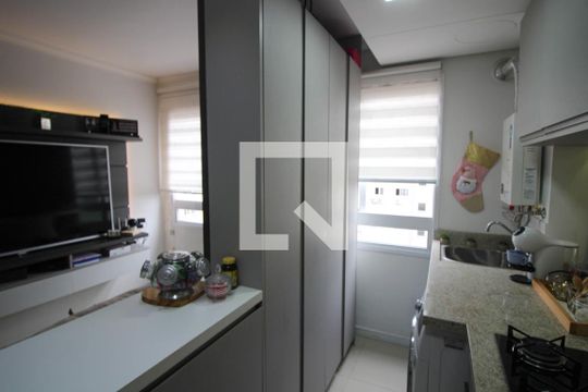 Cozinha de apartamento à venda com 2 quartos, 53m² em Fátima, Canoas