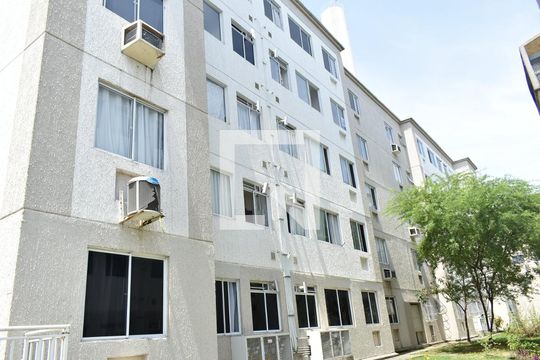 Fachada do bloco de apartamento para alugar com 2 quartos, 44m² em Campo Grande, Rio de Janeiro