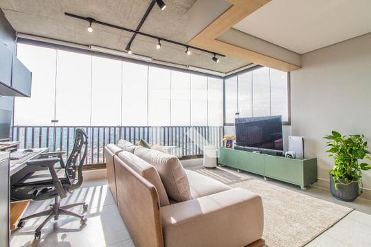 Sala de apartamento à venda com 1 quarto, 70m² em Sumarezinho, São Paulo