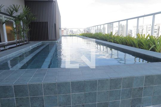Área comum - Piscina de kitnet/studio para alugar com 1 quarto, 27m² em Vila Clementino, São Paulo