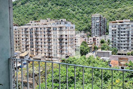 Varanda da Sala de apartamento à venda com 1 quarto, 40m² em Riachuelo, Rio de Janeiro
