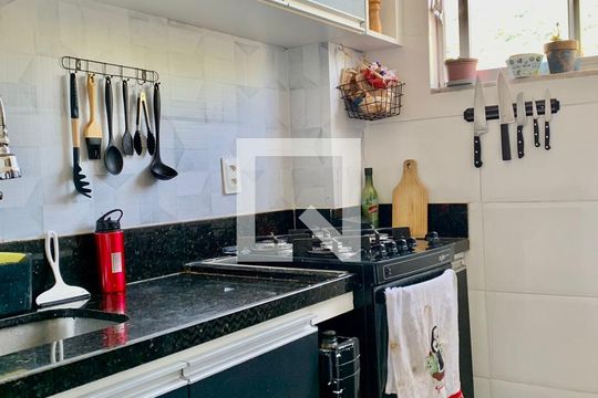 Cozinha de apartamento à venda com 1 quarto, 40m² em Riachuelo, Rio de Janeiro