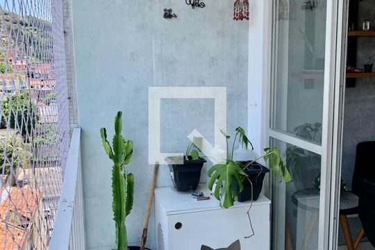 Varanda da Sala de apartamento à venda com 1 quarto, 40m² em Riachuelo, Rio de Janeiro