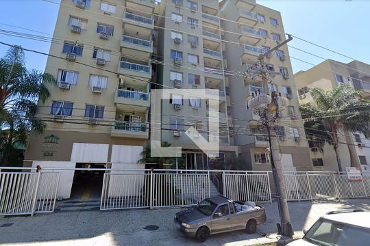 fachada de apartamento à venda com 3 quartos, 83m² em Taquara, Rio de Janeiro