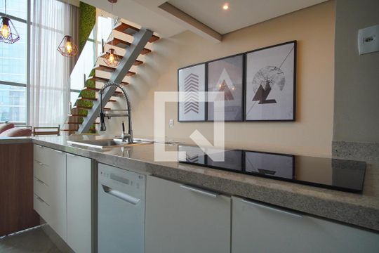 Cozinha de kitnet/studio à venda com 1 quarto, 72m² em Petrópolis, Porto Alegre