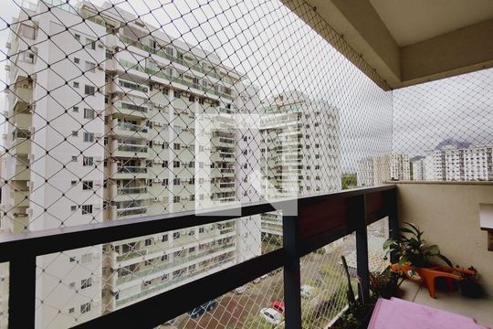 Varanda da Sala de apartamento à venda com 3 quartos, 79m² em Jacarepaguá, Rio de Janeiro