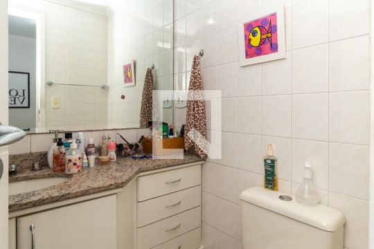 Banheiro da Suíte de apartamento à venda com 3 quartos, 84m² em Vila Zilda, São Paulo