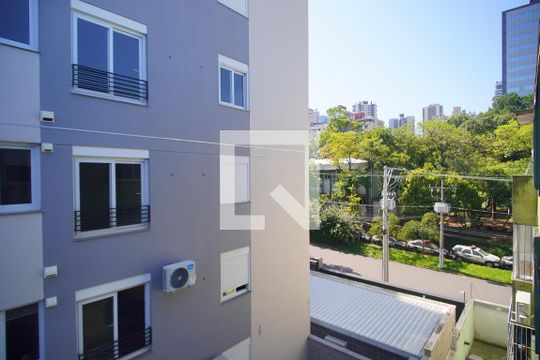 Vista do Sala  de apartamento à venda com 1 quarto, 50m² em Centro, Novo Hamburgo