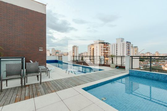 Piscina de kitnet/studio à venda com 1 quarto, 33m² em Cidade Monções, São Paulo