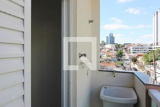 Varanda e Área de Serviço de apartamento para alugar com 1 quarto, 48m² em Vila Planalto, São Bernardo do Campo
