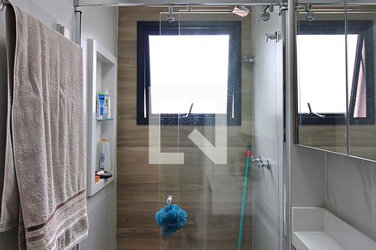 Quarto 1 - Suíte Banheiro  de apartamento à venda com 2 quartos, 58m² em Centro, São Bernardo do Campo