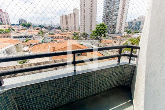 Varanda da Sala de apartamento para alugar com 3 quartos, 92m² em Parque da Vila Prudente, São Paulo