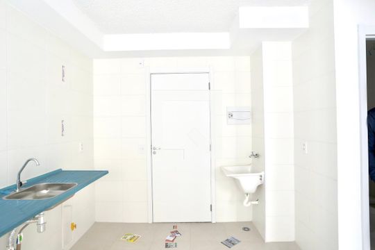 Cozinha de apartamento para alugar com 2 quartos, 34m² em Brás, São Paulo