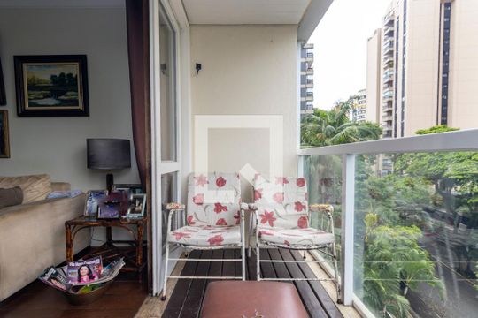 Varanda de apartamento para alugar com 3 quartos, 110m² em Vila Nova Conceição, São Paulo