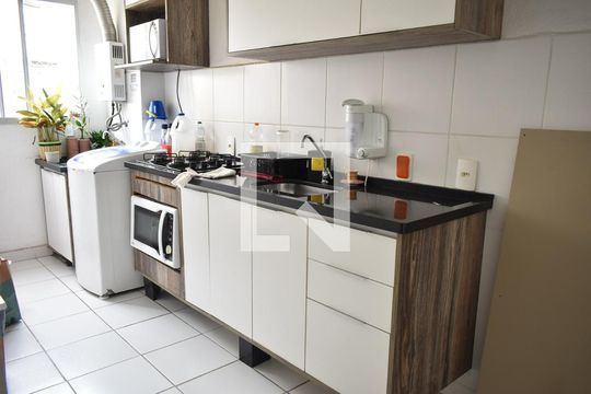Cozinha e Área de Serviço de apartamento para alugar com 2 quartos, 43m² em Campo Grande, Rio de Janeiro