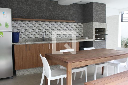 Área comum - Churrasqueira de kitnet/studio para alugar com 1 quarto, 28m² em Vila Dom Pedro Ii, São Paulo