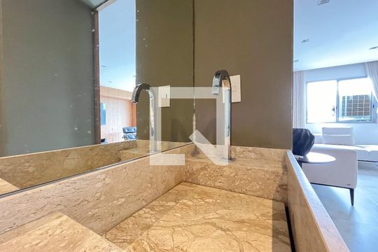 Lavabo de apartamento à venda com 1 quarto, 100m² em Vila Clementino, São Paulo