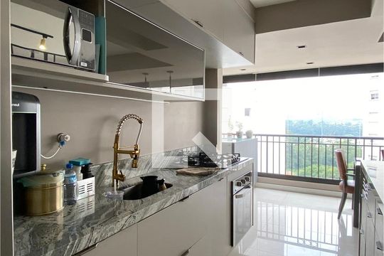 Cozinha de apartamento à venda com 2 quartos, 91m² em Alphaville Empresarial, Barueri