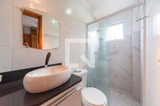 Banheiro do Quarto3 de apartamento à venda com 3 quartos, 66m² em Jardim Alvorada, Santo André