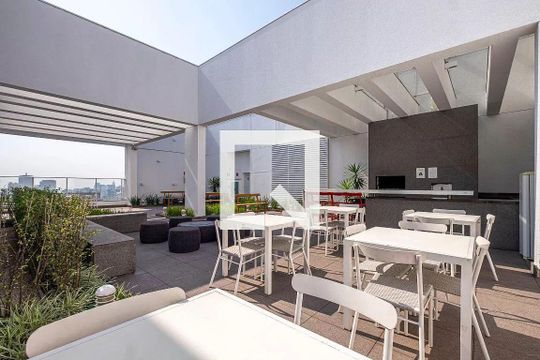 Área comum - Churrasqueira de kitnet/studio à venda com 1 quarto, 35m² em Consolação, São Paulo