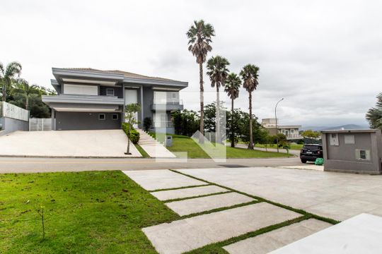 Vista da Rua de casa de condomínio à venda com 5 quartos, 370m² em Residencial Tres (tambore), Santana de Parnaíba