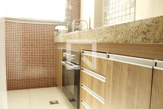 Cozinha - Armários de apartamento à venda com 3 quartos, 73m² em Ressaca, Contagem