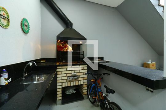 Área Comum - Churrasqueira de casa para alugar com 3 quartos, 357m² em Vila Vitoria, Santo André