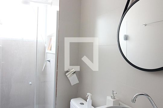Banheiro Social de apartamento à venda com 2 quartos, 40m² em Jardim São Savério, São Bernardo do Campo
