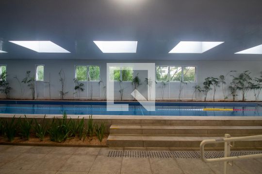 Área comum - Piscina Coberta de apartamento à venda com 1 quarto, 49m² em Brooklin, São Paulo