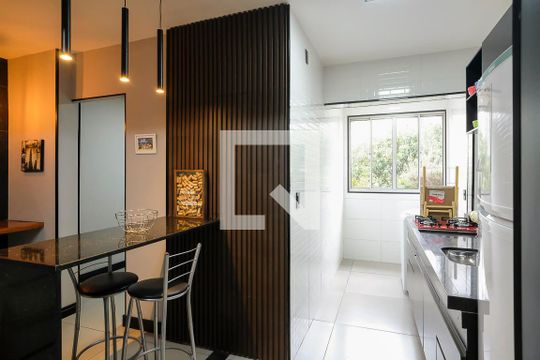 Cozinha de apartamento para alugar com 1 quarto, 48m² em Barcelona, São Caetano do Sul