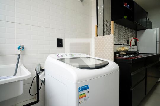Área de Serviço de apartamento para alugar com 1 quarto, 48m² em Barcelona, São Caetano do Sul