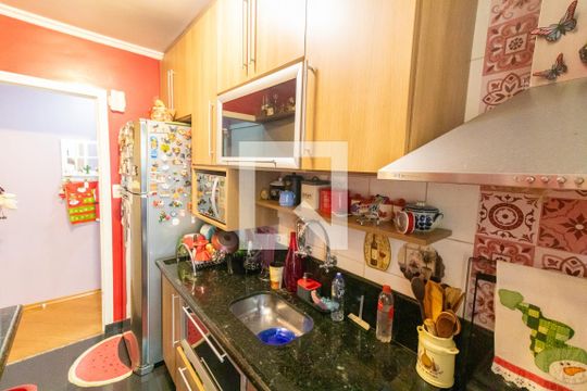 Cozinha de apartamento à venda com 2 quartos, 50m² em Vila Marieta, São Paulo