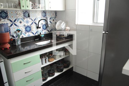 cozinha de apartamento à venda com 3 quartos, 130m² em Castelo, Belo Horizonte