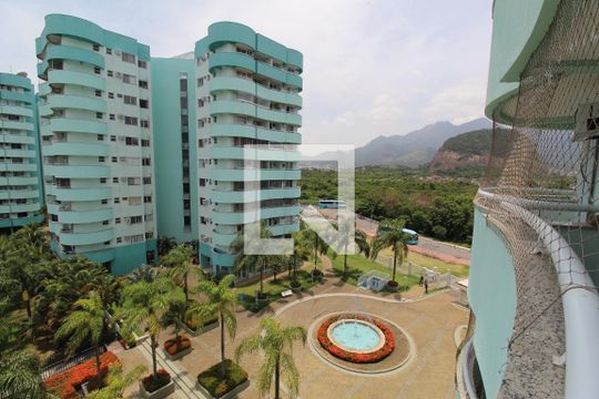 Varanda da sala - Vista de apartamento à venda com 2 quartos, 77m² em Barra da Tijuca, Rio de Janeiro