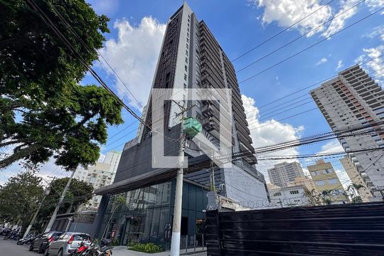 Fachada de kitnet/studio à venda com 1 quarto, 25m² em Jardim das Acácias, São Paulo