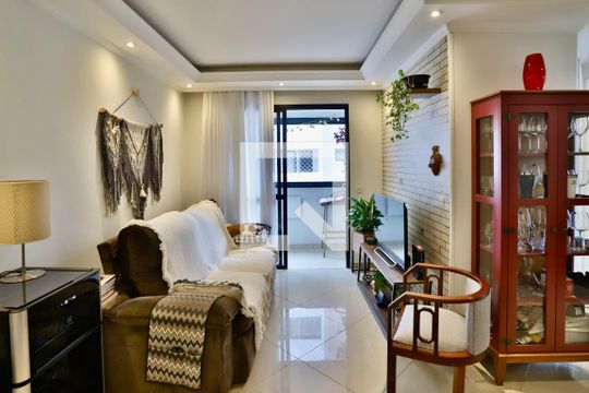 Sala de apartamento à venda com 2 quartos, 56m² em Vila Bertioga, São Paulo