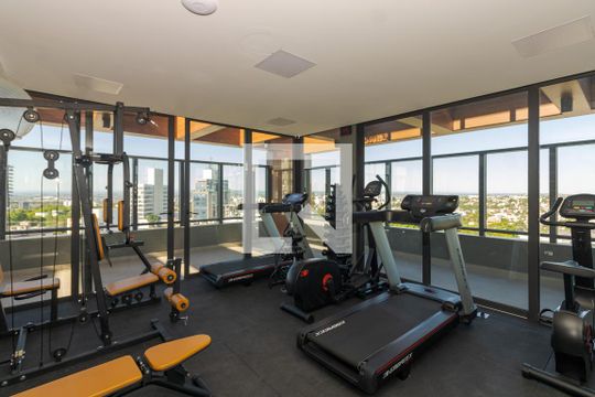 Área comum - Academia de casa de condomínio à venda com 1 quarto, 29m² em Petrópolis, Porto Alegre