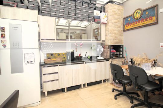 Área comum - Churrasqueira de casa à venda com 2 quartos, 80m² em Mato Grande, Canoas