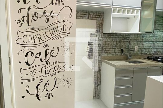Cozinha de apartamento para alugar com 2 quartos, 52m² em Vila São João, Barueri