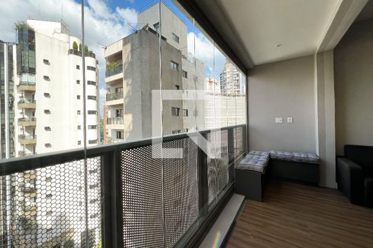 Varanda de apartamento para alugar com 1 quarto, 39m² em Moema, São Paulo