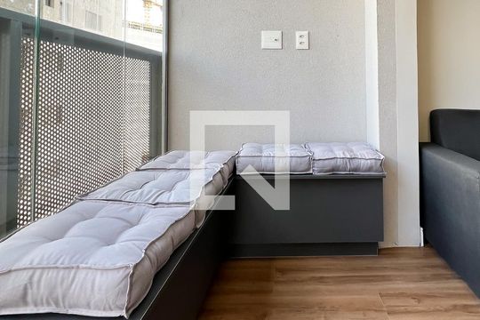 Varanda de apartamento para alugar com 1 quarto, 39m² em Moema, São Paulo
