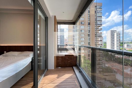 Varanda de apartamento para alugar com 1 quarto, 39m² em Moema, São Paulo