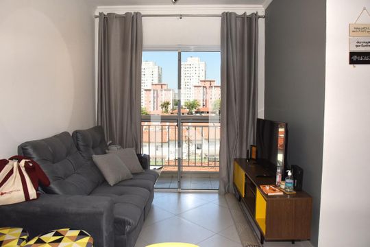 Sala de apartamento à venda com 2 quartos, 47m² em Jardim Ubirajara (Zona Sul), São Paulo