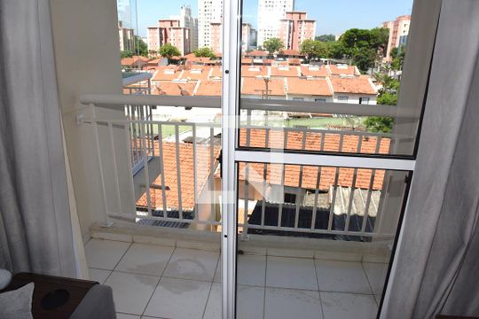 Varanda da Sala de apartamento à venda com 2 quartos, 47m² em Jardim Ubirajara (Zona Sul), São Paulo