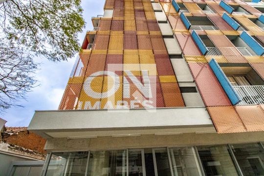 Fachada  de kitnet/studio à venda com 1 quarto, 21m² em Indianópolis, São Paulo