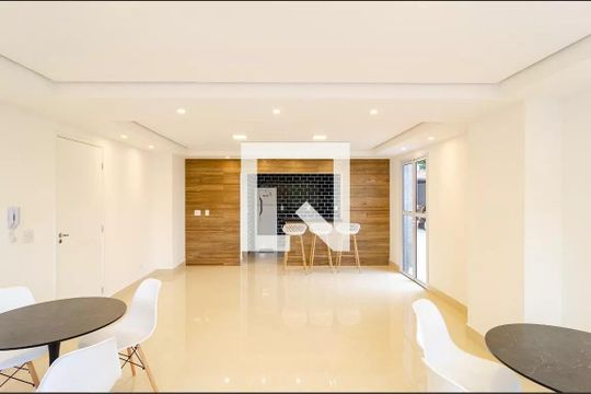Área comum - Salão de festas de apartamento para alugar com 1 quarto, 27m² em Vila Campestre, São Paulo