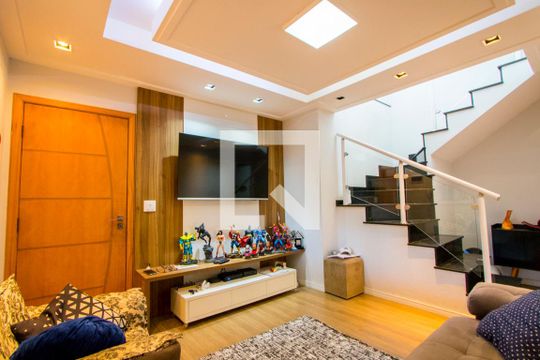 Sala de casa à venda com 3 quartos, 160m² em Vila Guaraciaba, Santo André