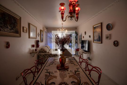Sala de apartamento para alugar com 3 quartos, 81m² em Vila Julia, Guarujá