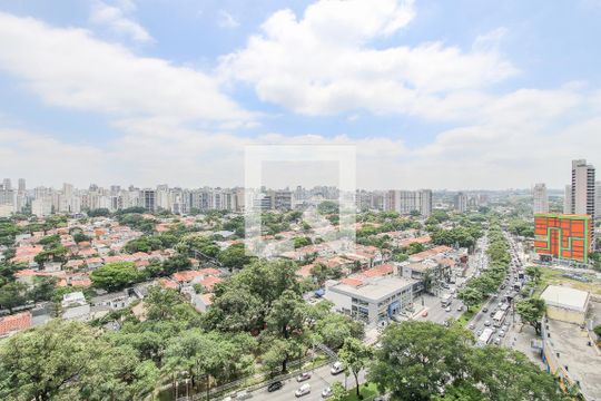 Vista  de kitnet/studio para alugar com 1 quarto, 24m² em Brooklin Paulista, São Paulo