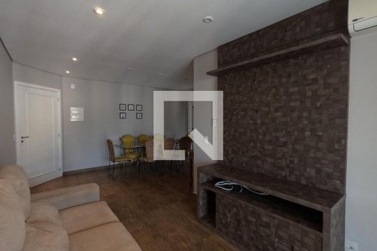 Sala de Estar e Jantar de apartamento para alugar com 3 quartos, 84m² em Marapé, Santos